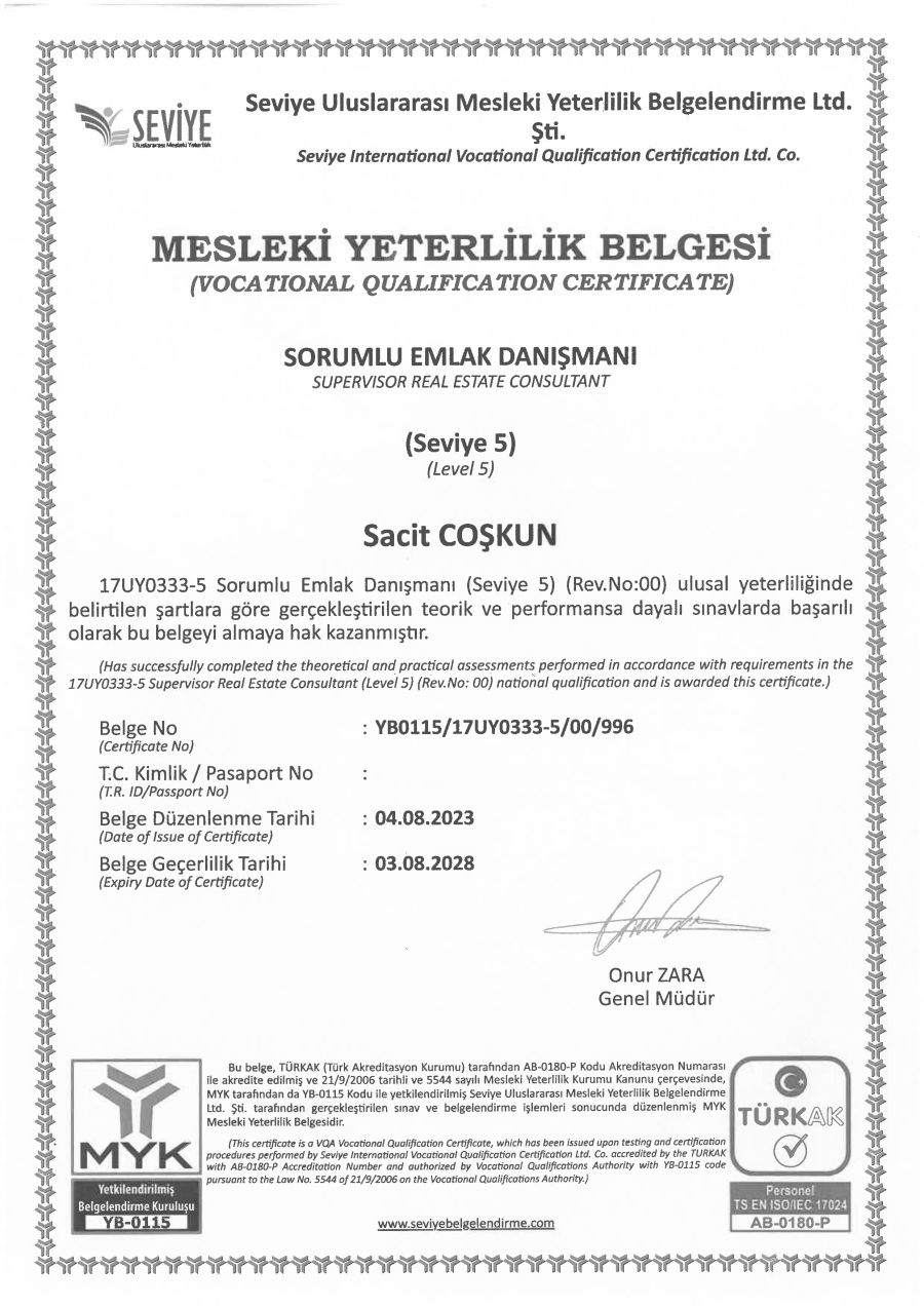 Certificates