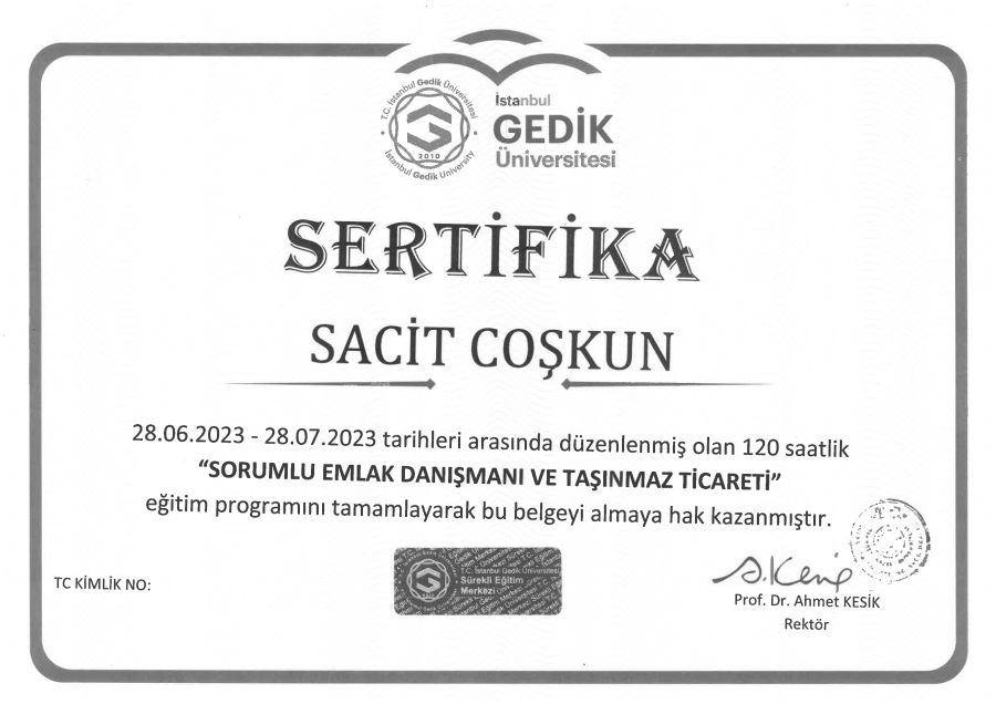 Certificates